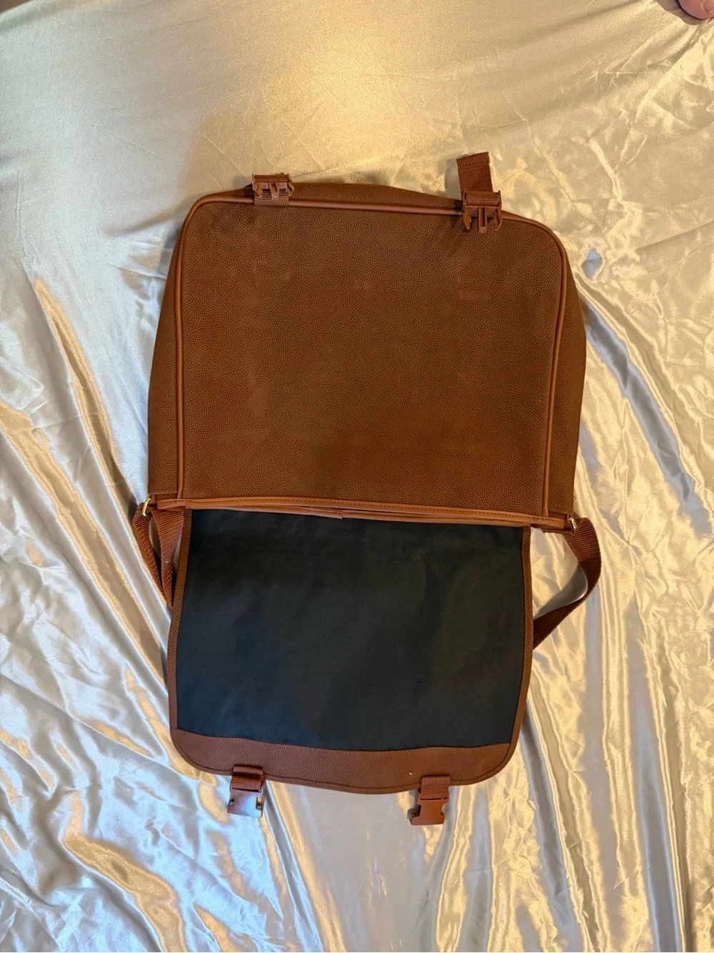Karl Lagerfeld Brown Messenger Bag - Adjustable Strap